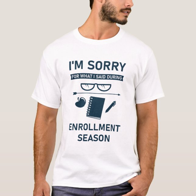 School Registrar Enrollment Appreciation T-Shirt (Front)