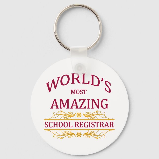 School Registrar Key Ring (Front)