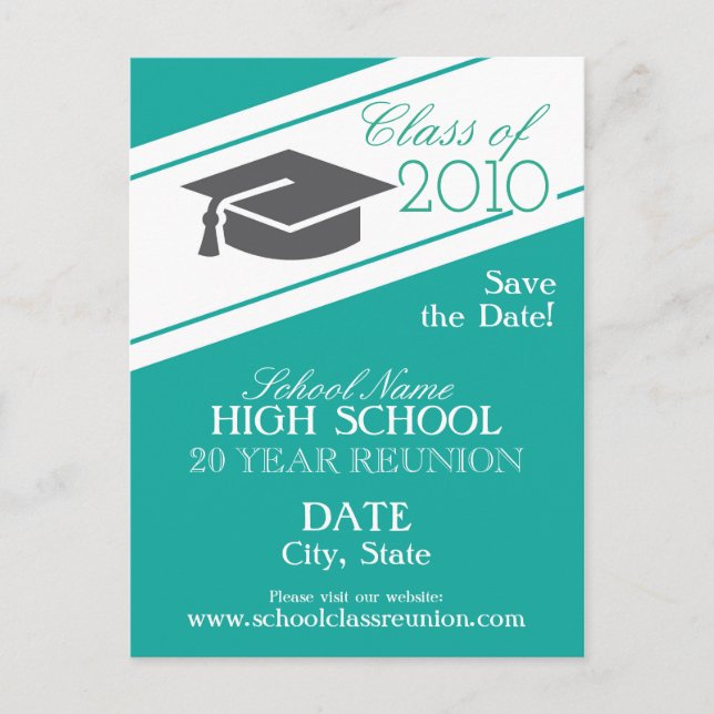School Reunion design Announcement Postcard (Front)