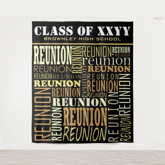 School Reunion Photobooth backdrop Tapestry (Front)