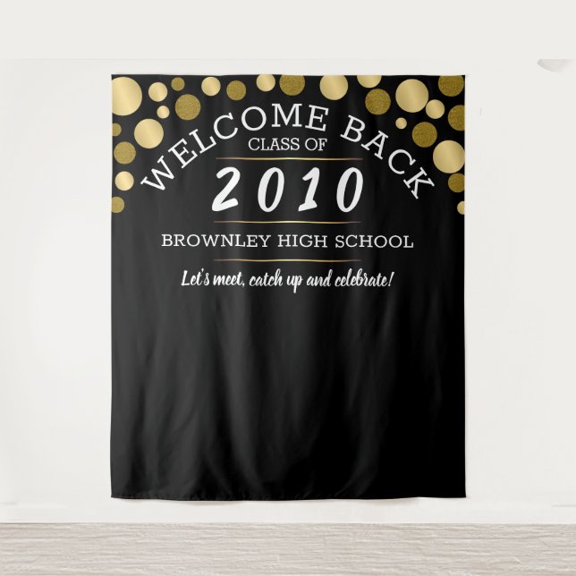 School Reunion Photobooth backdrop Tapestry (Front)