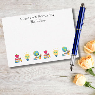 School Room Number Custom Teacher Appreciation Card