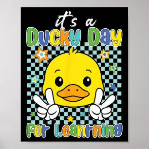 School Rubber Duckies Ducky Day Teacher Rubber Duc Poster
