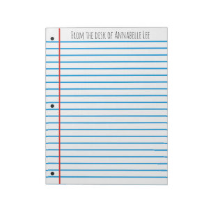 School Rule Notepad
