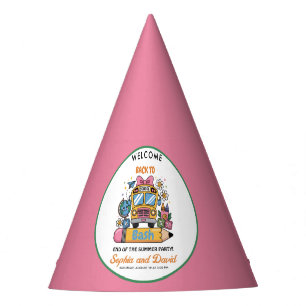 School’s Back Bash! Editable End of Summer Party  Hat