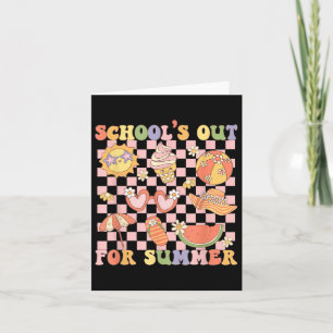 School’s Out For Summer Retro Last Day Of School T Card