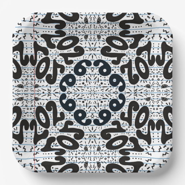 School’s Out Forever Loose Leaf Paper Paper Plate (Front)