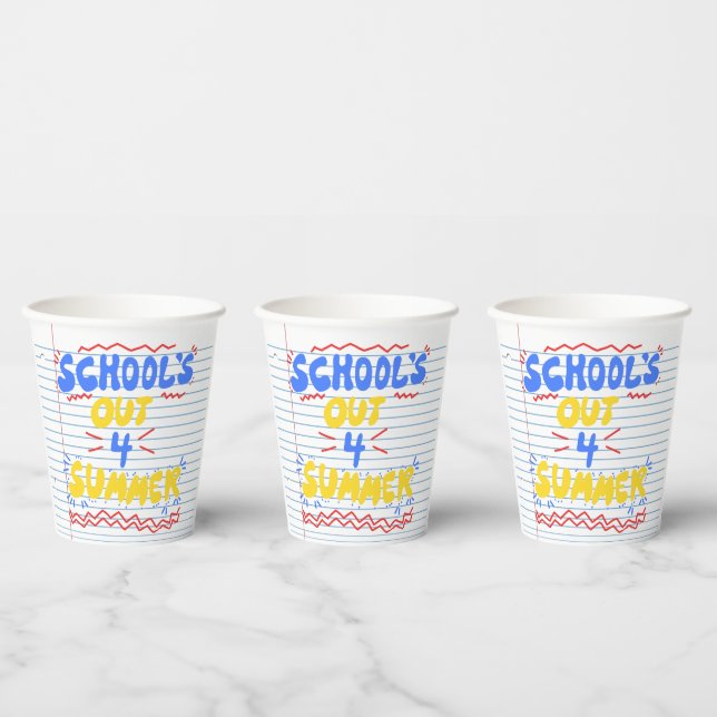 School’s Out Loose Leaf Paper Cups (Multi)