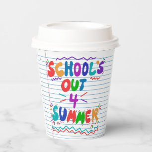 School’s Out Loose Leaf Paper Invitation Cups