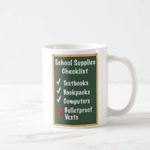 School Safety Supplies Checklist Coffee Mug