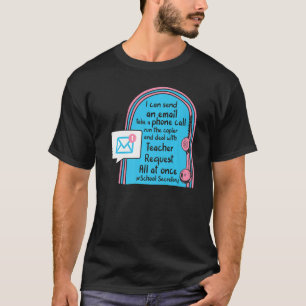 School Secretary Job Description Office Administra T-Shirt