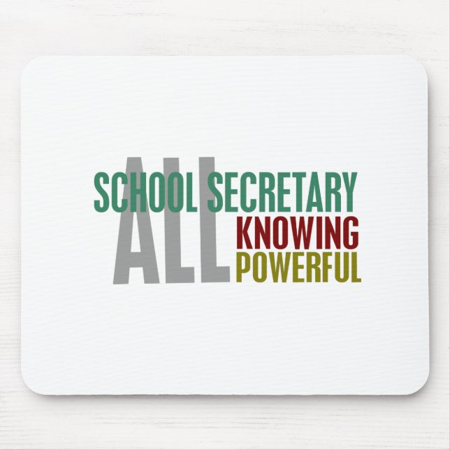 School Secretary Mouse Pad (Front)