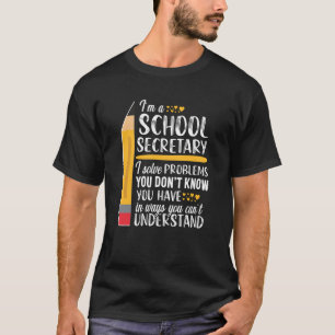 School Secretary Office Clerk Appreciation T-Shirt