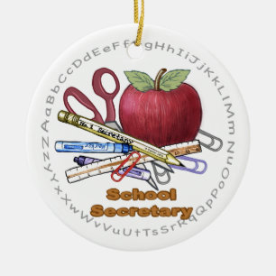 School Secretary ornament