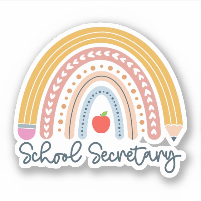 School Secretary Rainbow Administrative Assistant (Front)