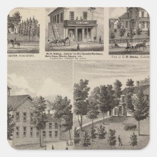 School, Seminary, Residences, Minnesota Square Sticker