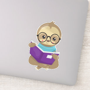 School Sloth, Cute Sloth, Baby Sloth, Eyeglasses