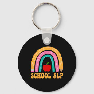 School Slp Rainbow Pencil Women Byck To School App Key Ring
