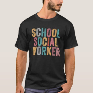 School Social Worker 2023 Vintage Appreciation Soc T-Shirt