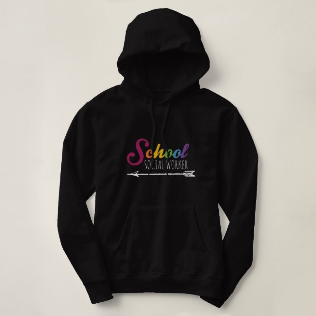 School Social Worker 3 Hoodie (Design Front)