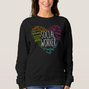 School Social Worker Values Team Squad Social Work Sweatshirt