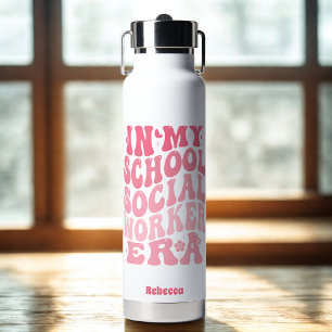 School Social Worker Water Bottle