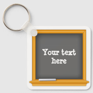 School Spirit Mini Chalkboard  Key Ring