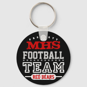School Sport Team Key Ring