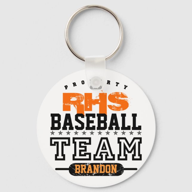 School Sport Team Key Ring (Front)
