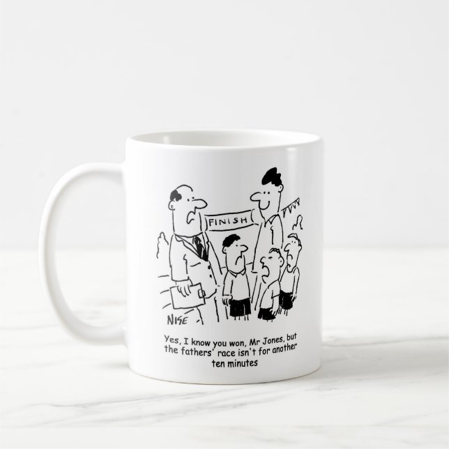School Sports Day Fathers' Race Coffee Mug (Left)