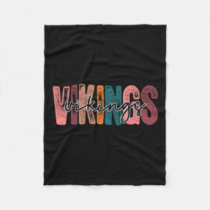 School Sports Fan Team Spirit Fleece Blanket