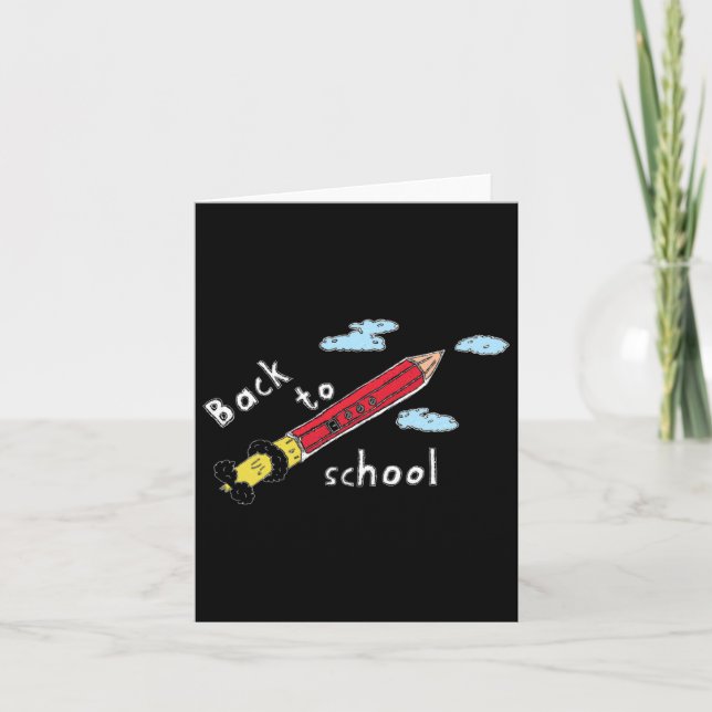 School Starts Again  Card (Front)