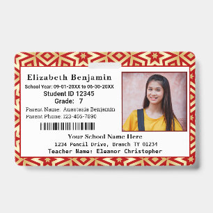 School Student Child Kids Photo ID Identification  Badge