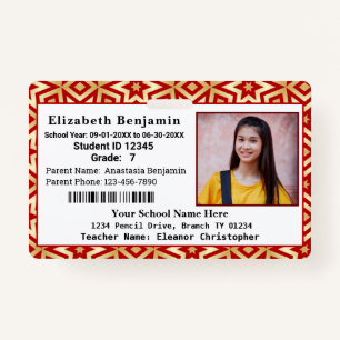 School Student Child Kids Photo ID Identification ID Badge