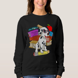 School Student Dog Owner Cute Dog Kids Dalmatian Sweatshirt