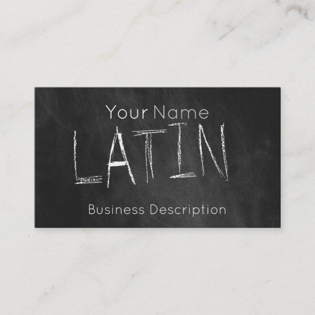 School subject Business Card (Front)