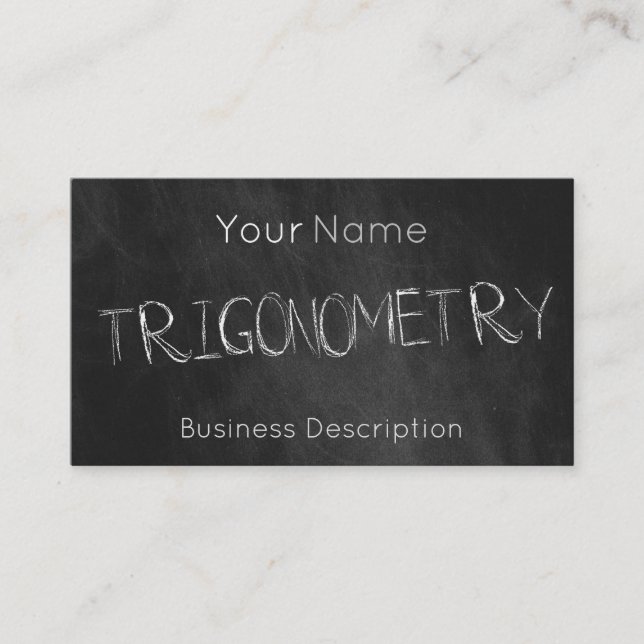 School subject Business Card (Front)