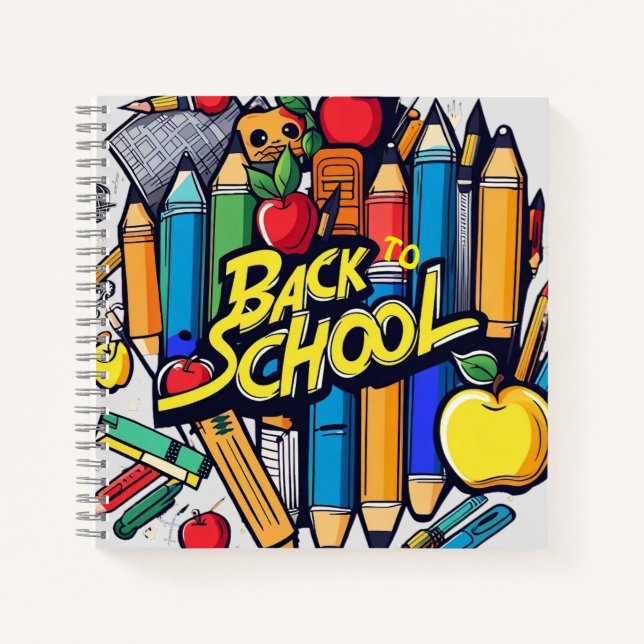 School supplies fun notebook (Front)