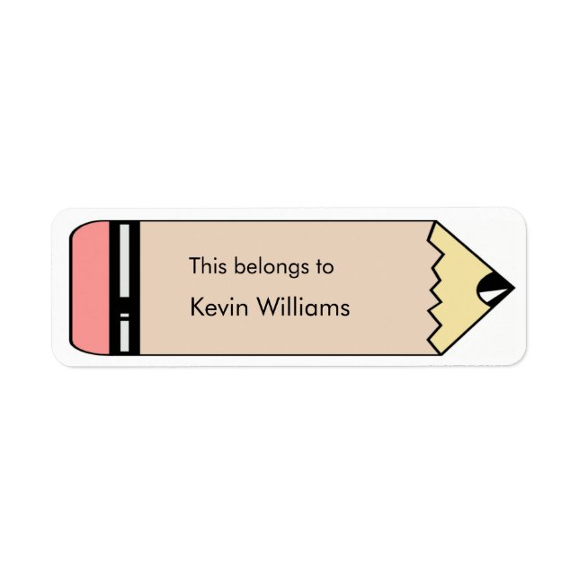 School Supplies Labels (Front)