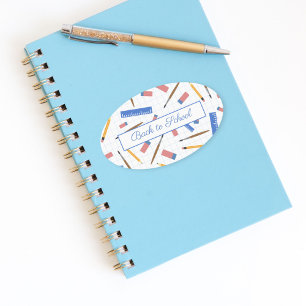 School Supplies Pattern Sticker