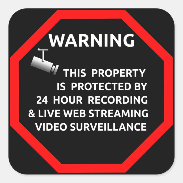 School Supplies Security Sticker for Windows (Front)