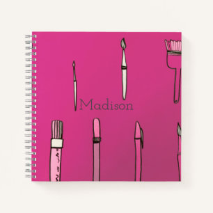 School Supplies Square Notebook