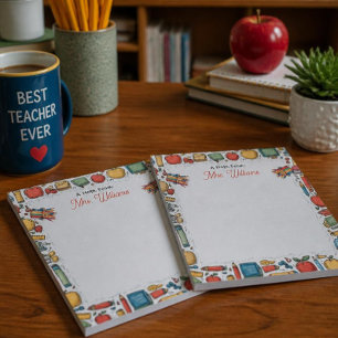 School Supplies Teacher's Notepad