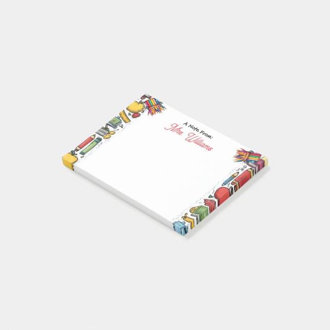 School Supplies Teacher's  Post-it Notes (Angled)