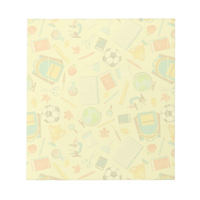 School Supply Pattern Post-it Notes (Front)