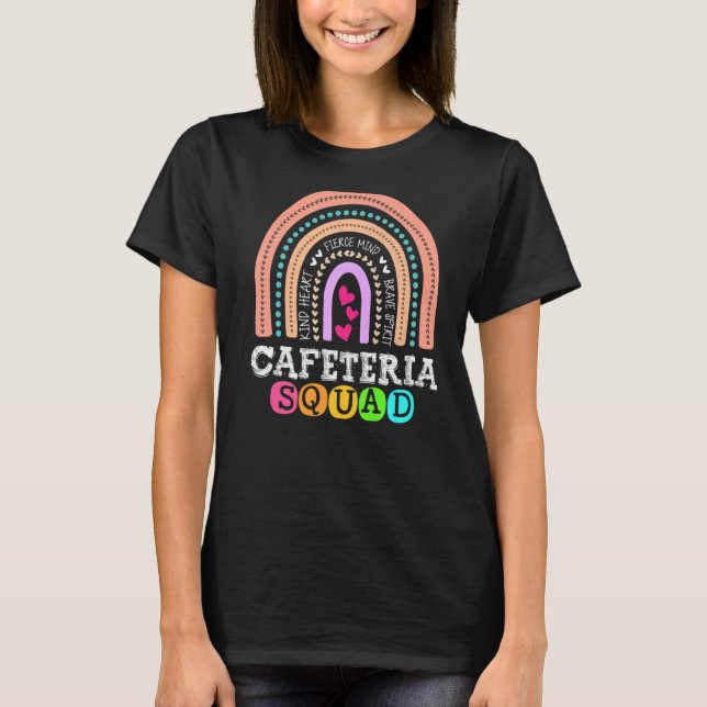 School Support Team Matching Cafeteria Squad Worke T-Shirt (Front)