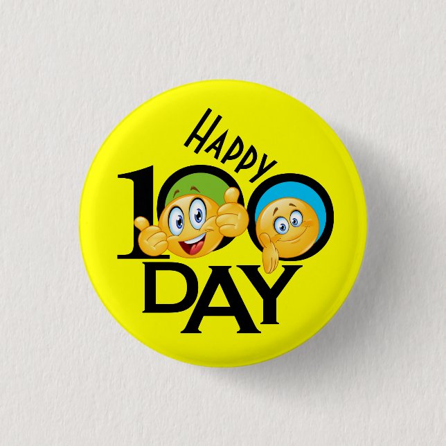 School Teacher 100 Day Button - SRF (Front)
