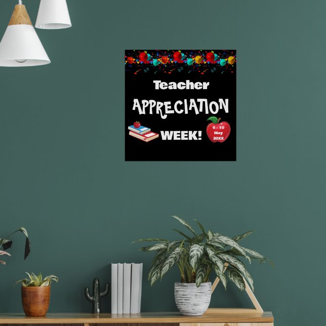School Teacher Appreciation Week Glossy Poster (Living Room 1)