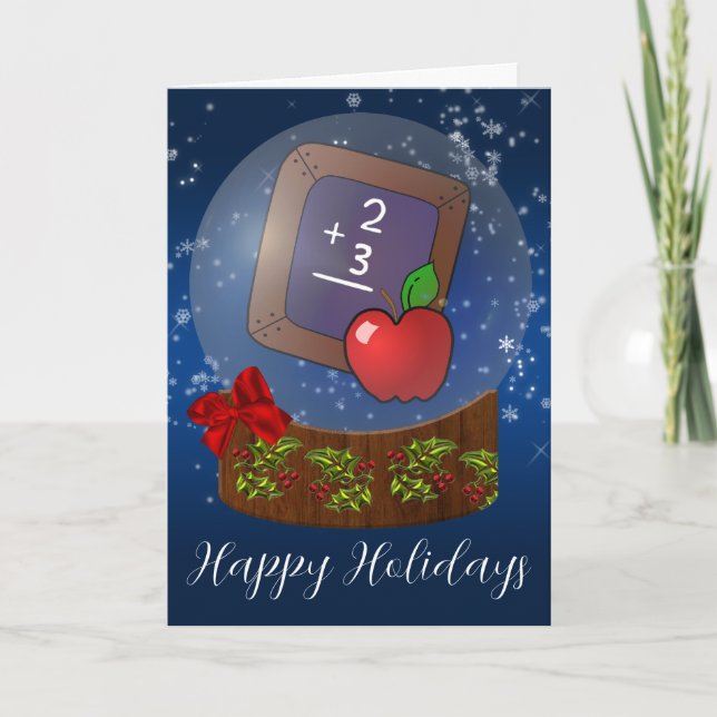 school teacher Christmas Cards (Front)