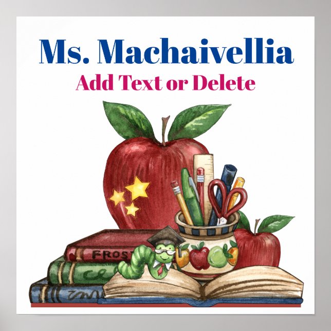 School / Teacher / Classroom Poster (Front)